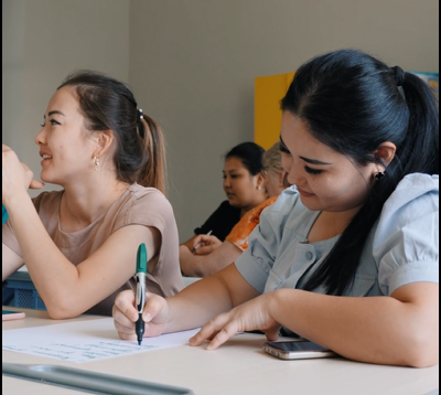 Ақжан Шахдатханқызының мұғалімдерге өткізген ашық сабағы